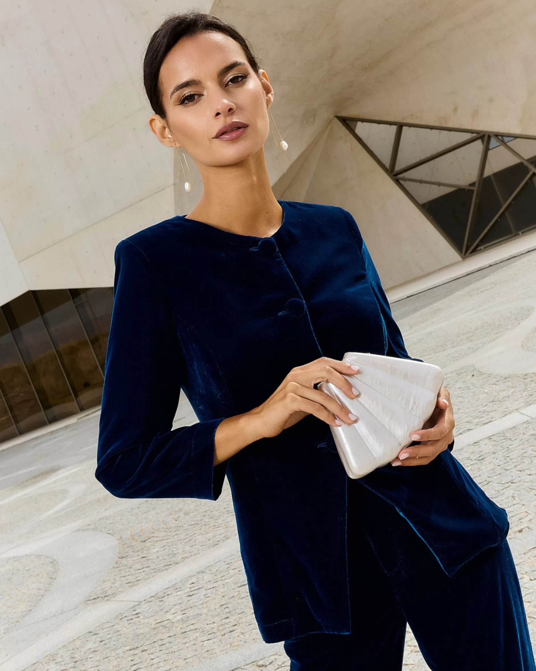 Lady Pipa Tops | Sets-Blazer Boreal Petróleo