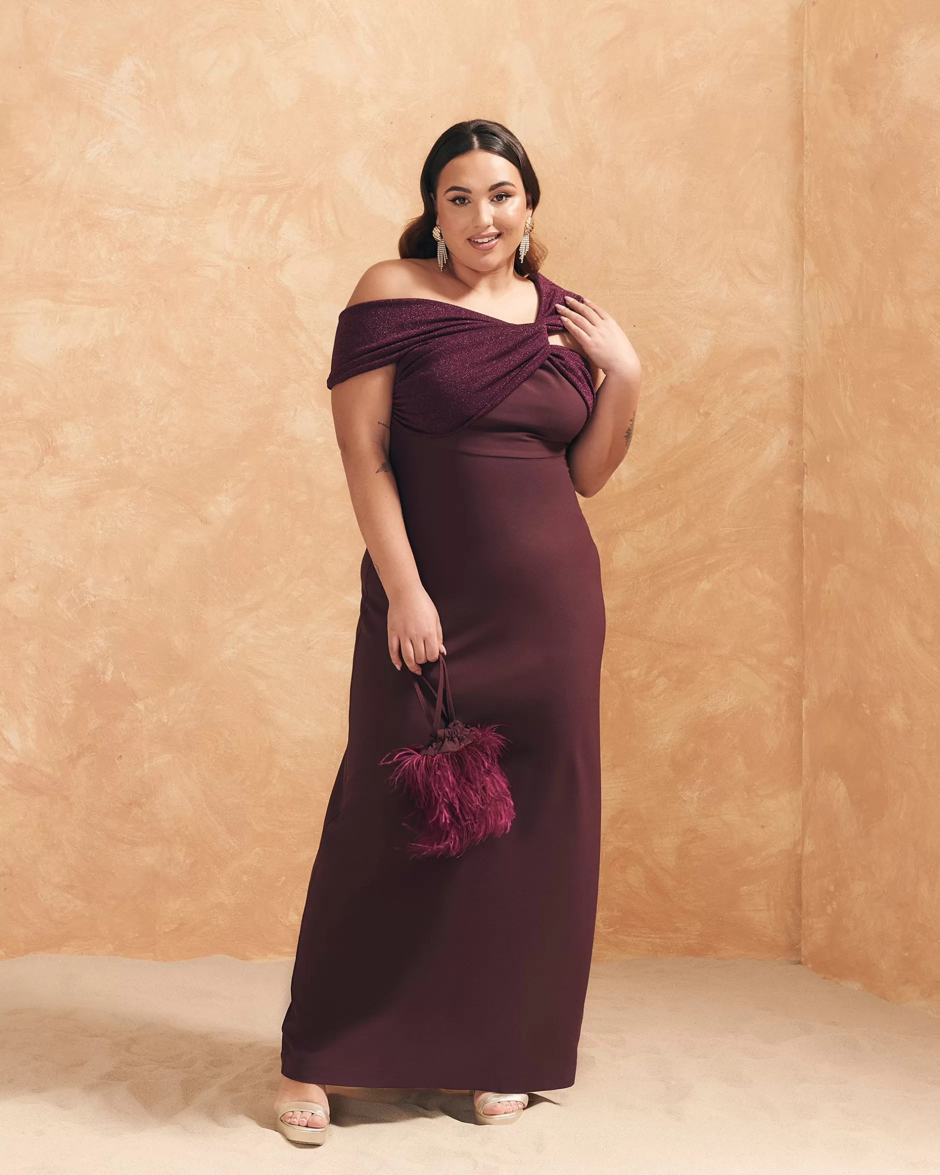 Lady Pipa Bolsos-Bolso Bruna Plumas