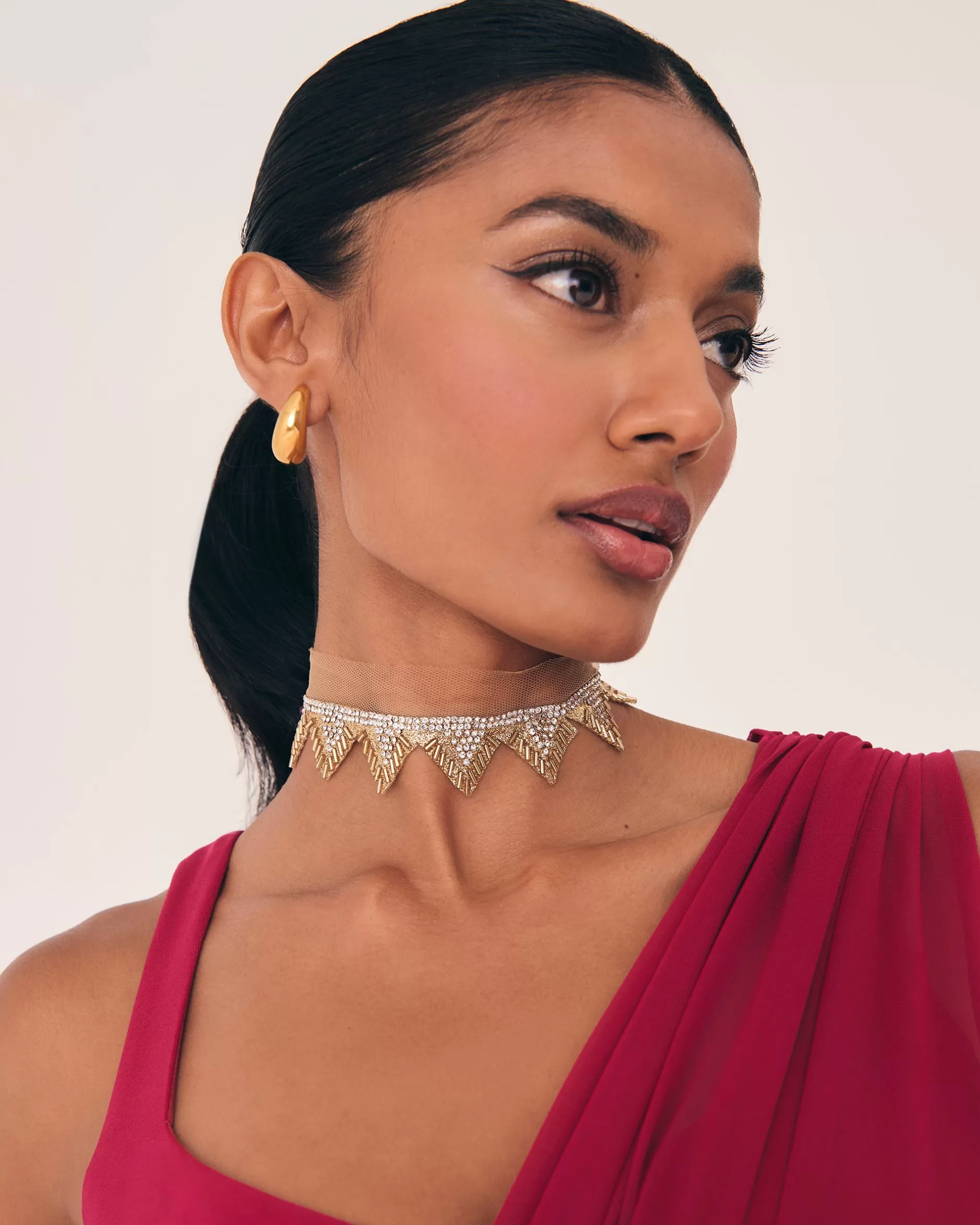 Lady Pipa Joyas-Choker Triangle De Strawberry Fanatic