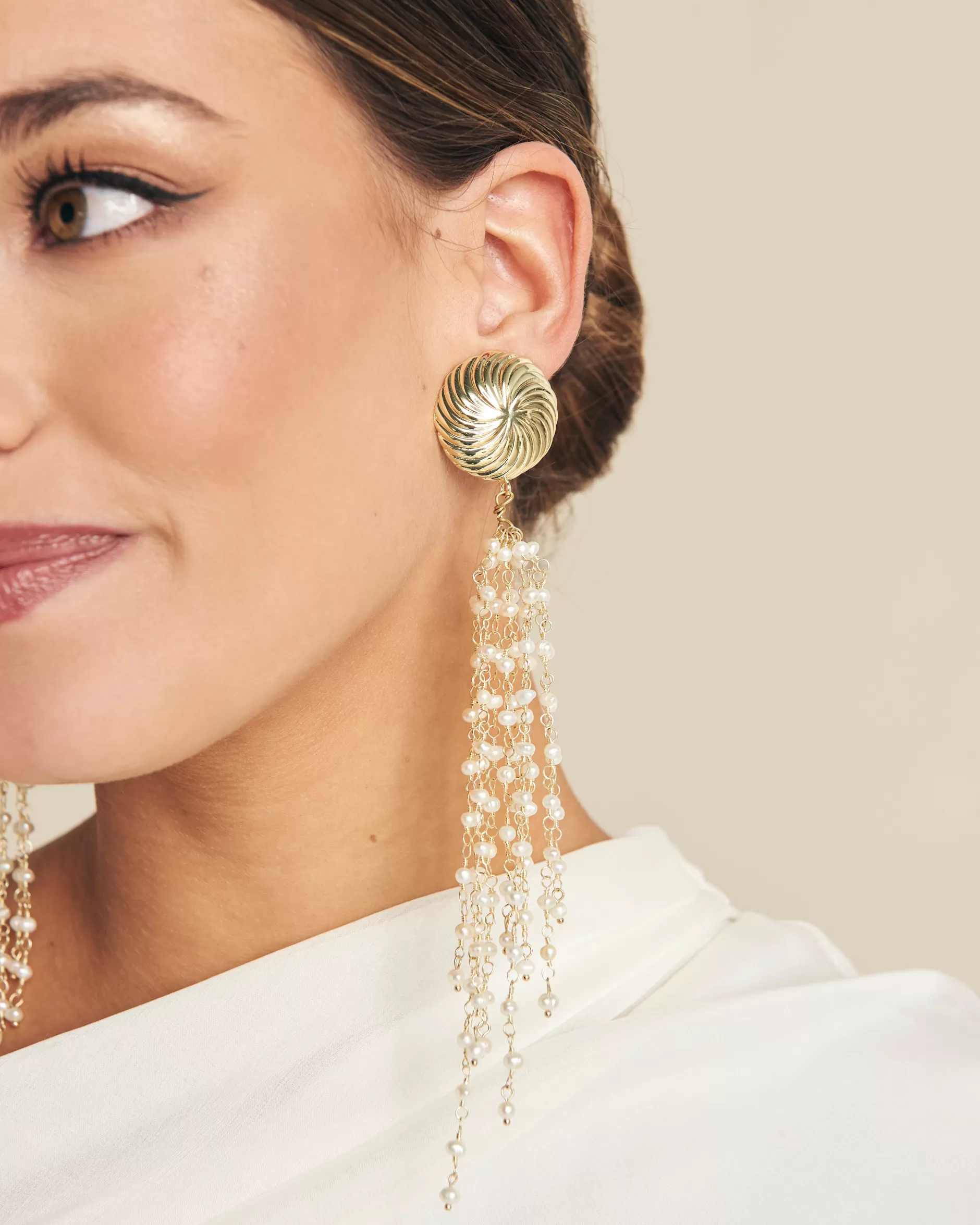 Lady Pipa Joyas-Pendientes Gabi De Sita Nevado
