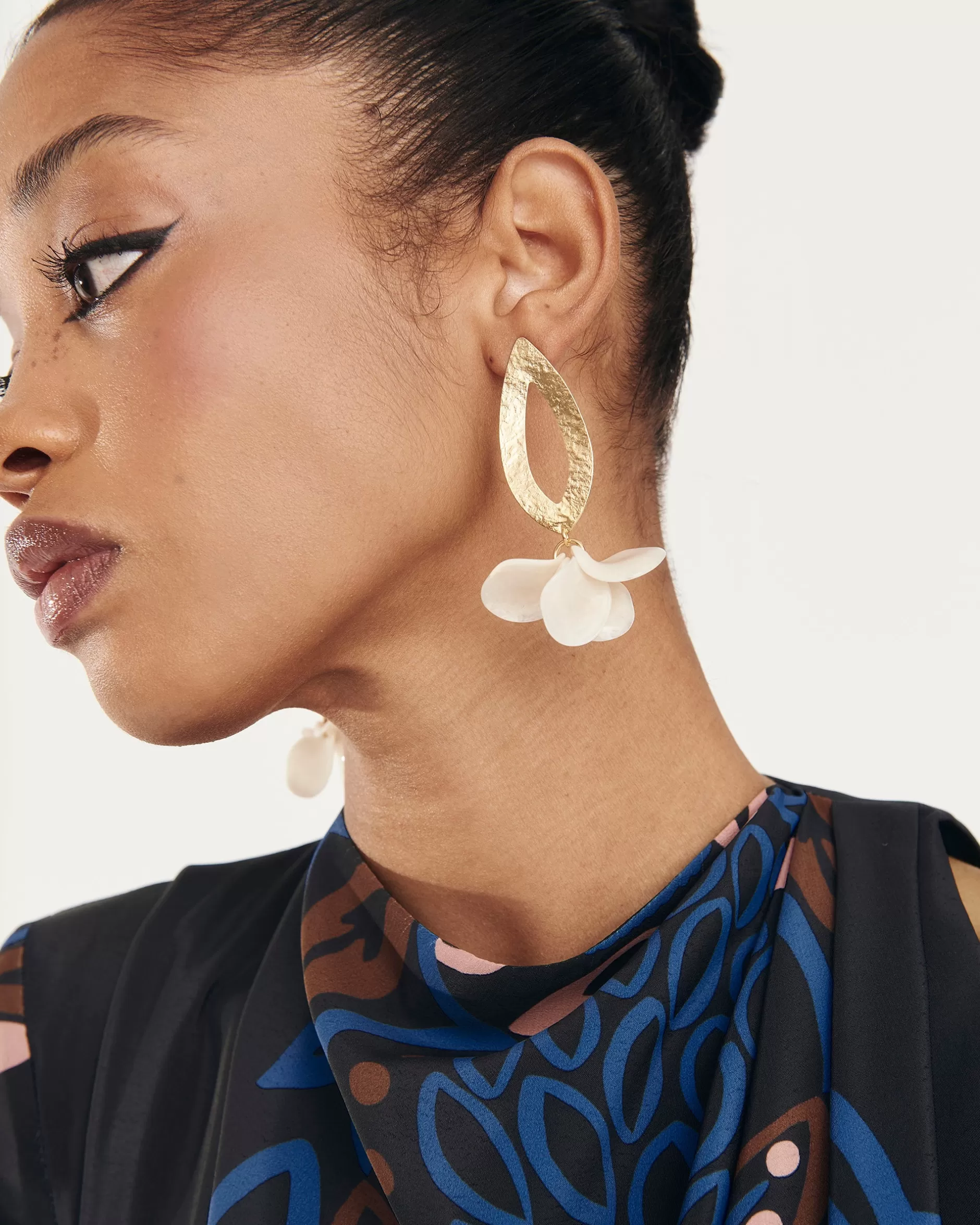 Lady Pipa Joyas-Pendientes Pétalos Feria De Malababa