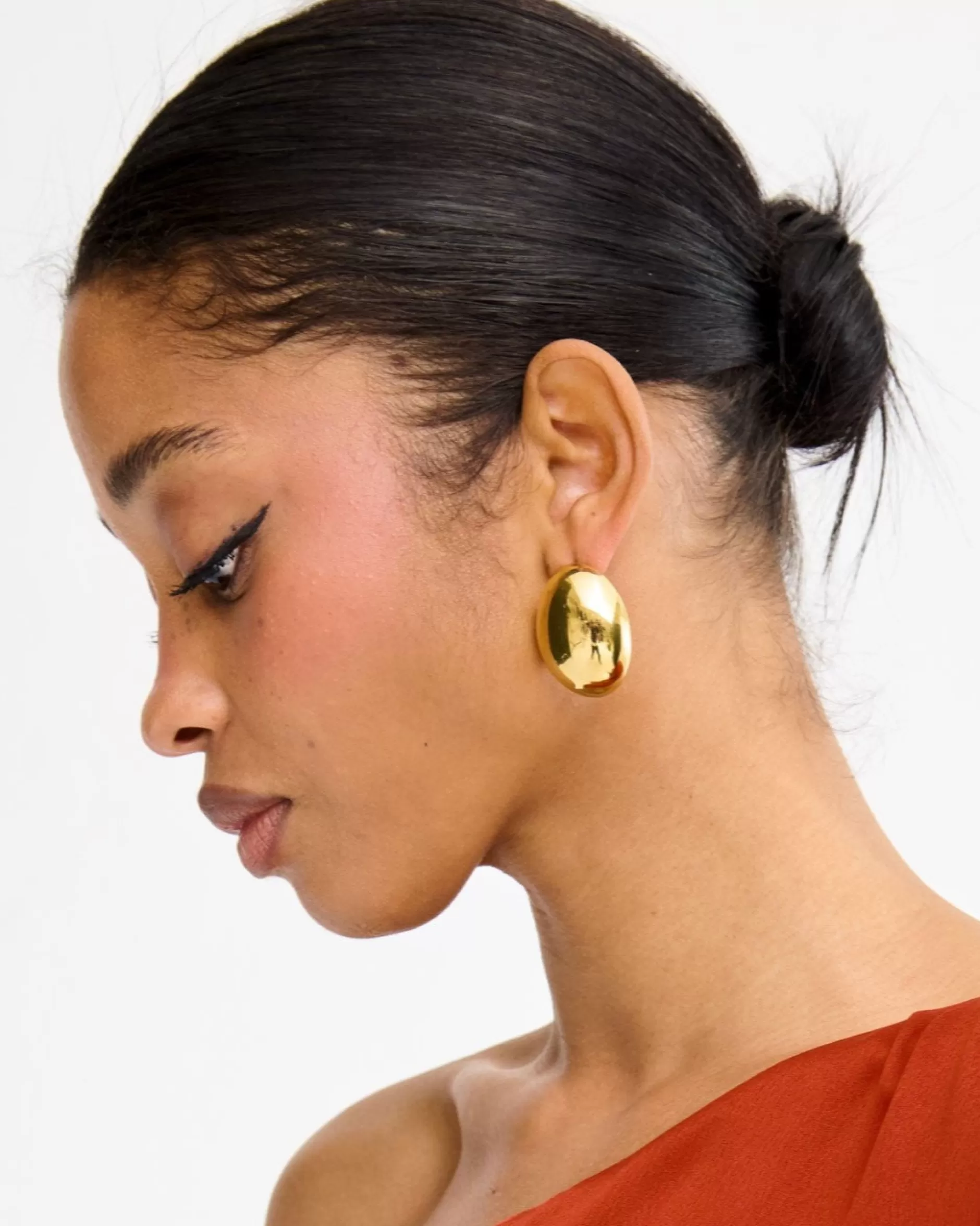 Lady Pipa Joyas-Pendientes Óvalo