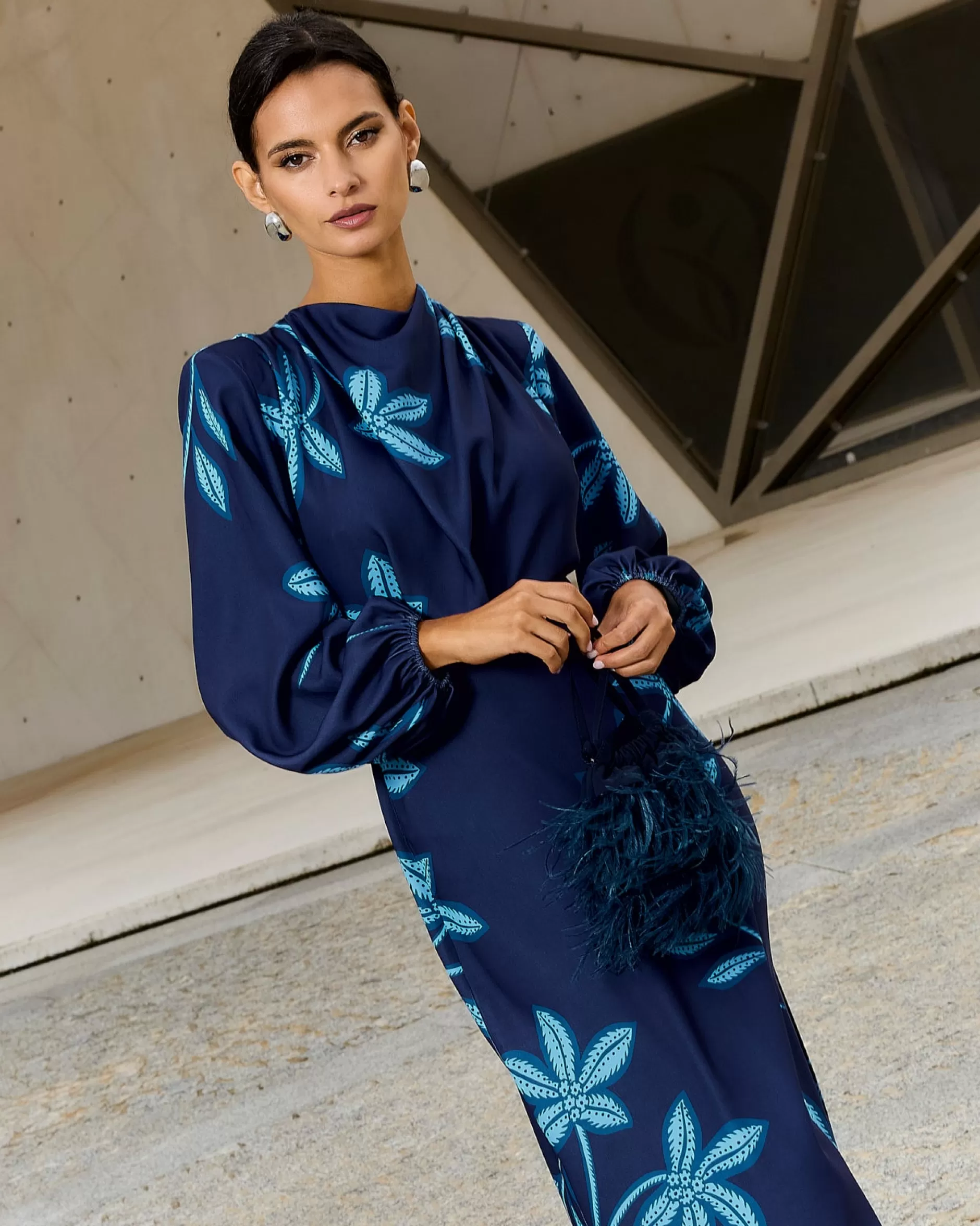 Lady Pipa Vestidos-Vestido Boheme Nenúfar Azul